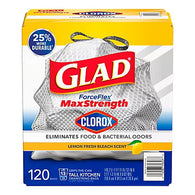 GLAD TRASH 13G 120CT FORCEFLEX LEMON BLEACH SCENT (ITEM NUMBER: 19047)