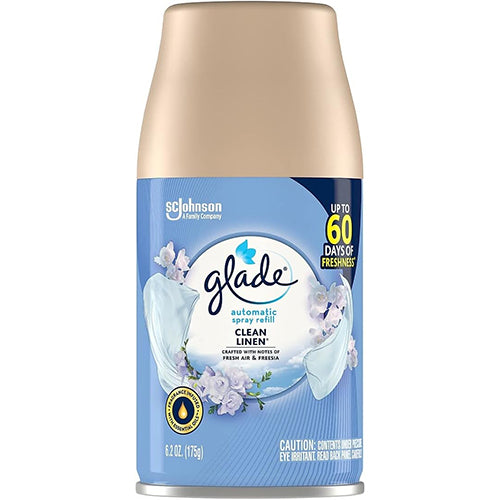 GLADE AUTOMATIC SPRAY REFILL 6.2oz CLEAN LINEN (ITEM NUMBER: 19049)