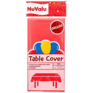 NUVALU TABLE COVER RED 54 X 108" (ITEM NUMBER:19078)