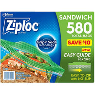 ZIPLOC SANDWICH BAG ZIPPER 145CT (ITEM NUMBER: 19091)
