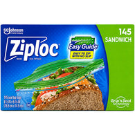ZIPLOC SANDWICH BAG ZIPPER 145CT (ITEM NUMBER: 19091)