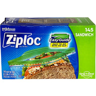 ZIPLOC SANDWICH BAG ZIPPER 145CT (ITEM NUMBER: 19091)