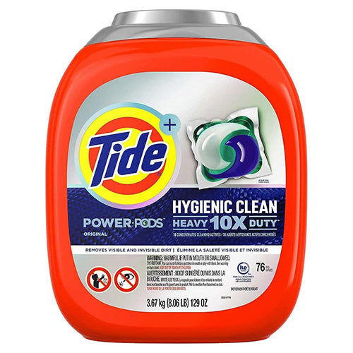 TIDE PODS 76CT HYGENIC ORIGINAL (3 IN CASE) (ITEM NUMBER: 19125)