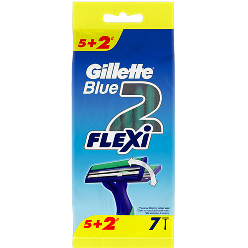 GILLETTE BLUE II FLEXI 5 + 2 PK (ITEM NUMBER: 25000)