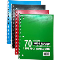SPIRAL NOTE BOOK 1 SUBJECT 70 SHT (ITEM NUMBER: 28032)