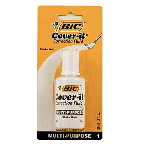 BIC COVER-IT CORRECTION FLUID 0.7oz (ITEM NUMBER: 28033)
