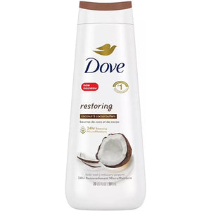 DOVE BODY WASH 20oz RESTORE COCONUT (ITEM NUMBER: 28035)