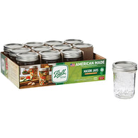 MASON BALL GLASS JAR 8oz REGULAR MOUTH