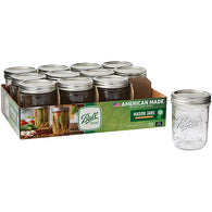 MASON BALL GLASS JAR 16oz WIDE MOUTH