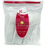36CT WHITE PLASTIC FORK JUMBO (ITEM NUMBER: 29016)