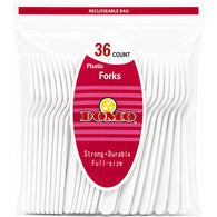 36CT WHITE PLASTIC FORK JUMBO (ITEM NUMBER: 29016)