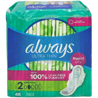 ALWAYS THIN SIZE 2 46CT LONG SUPER (ITEM NUMBER:30119)