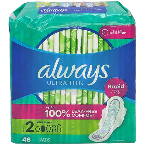 ALWAYS THIN SIZE 2 46CT LONG SUPER (ITEM NUMBER:30119)