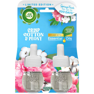 AIR WICK SCENTED OIL REFIL-2PK/COTTON&PEONY (ITEM NUMBER: 14153)