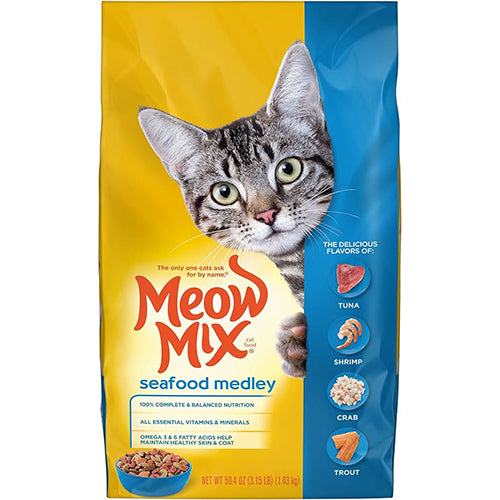 MEOW MIX DRY FOOD 3.15LB SEAFOOD MEDLEY (ITEM NUMBER: 39016)