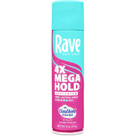 RAVE HAIR SPRAY 11oz 4X UNSCENTED (ITEM NUMBER: 50011)
