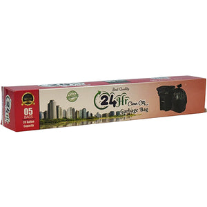 24HR CLEAN CITY ROLL TRASH BAG 39 GAL 5CT (ITEM NUMBER: 50037)