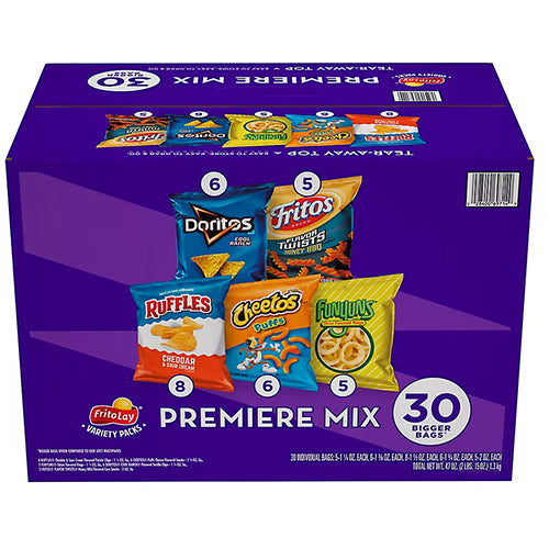 FRITO LAY'S VARIETY PACK 1.5oz PREMIERE MIX (ITEM NUMBER: 55002)