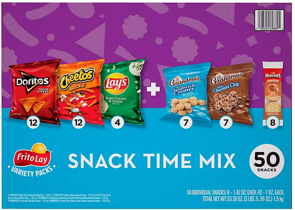 FRITO LAY'S VARIETY PACK 1.5oz SNACK TIME MIX (ITEM NUMBER: 55005)