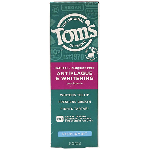 TOM'S OF MAINE TPT 5.5oz 4PK ANTIPLAQUE & WHITENING (ITEM NUMBER: 55010)