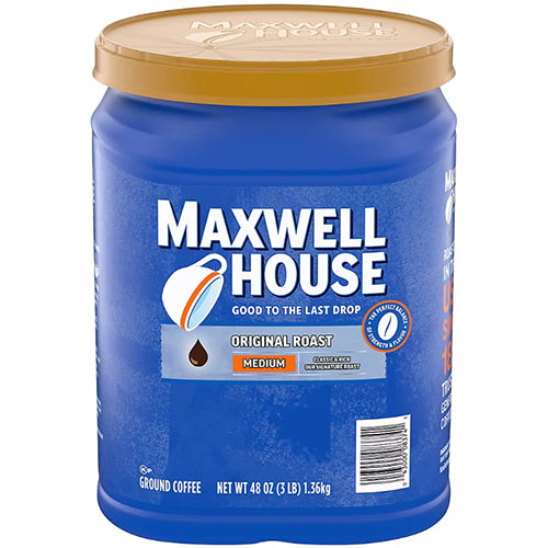 MAXWELL HOUSE COFFEE 48oz MEDIUN ROAST ORIGINAL (ITEM NUMBER: 55019)