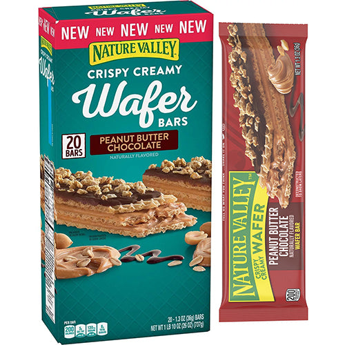 NATURE VALLEY BARS 1.3oz WAFER PEANUT BUTTER & CHOCOLATE (ITEM NUMBER: 55024)