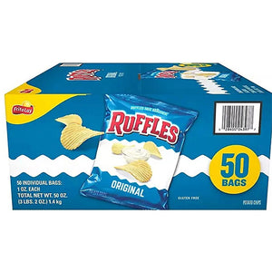 FRITO LAY RUFFLES POTATO CHIPS 1oz CLASSIC (ITEM NUMBER: 55029)