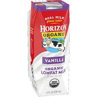 HORIZON ORGANIC MILK 8oz VANILLA(ITEM NUMBER: 55036)