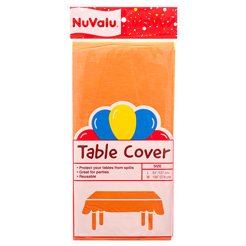 NUVALU TABLE COVER ORANGE 54 X 108