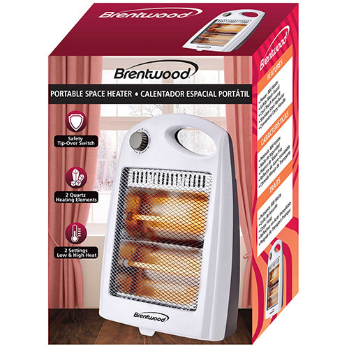 BRENTWOOD RADIANT HEATER 800W #H-Q801W (ITEM NUMBER: 58747)
