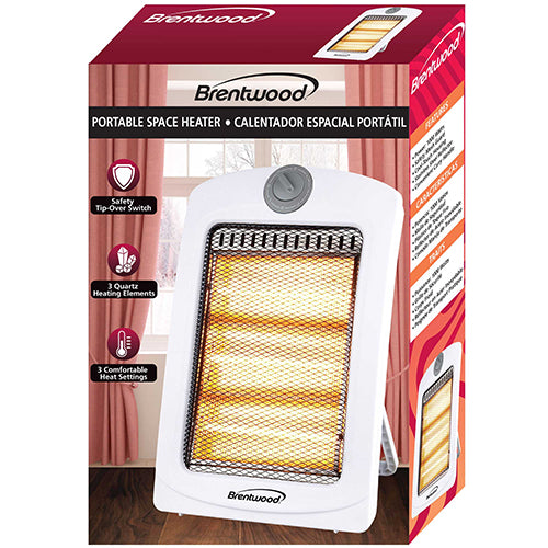 BRENTWOOD RADIANT HEATER 1000W #H-Q1000W (ITEM NUMBER: 58748)