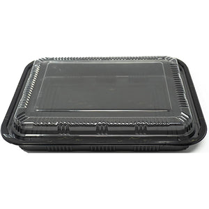 LUNCH BOX BLACK W/CLEAR LID TZ-830 (ITEM NUMBER: 60112)