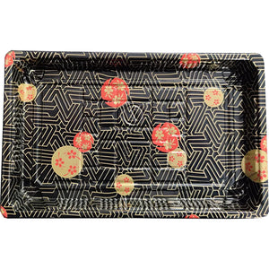 SUSHI TRAY BLACK DESIGN TZ-015 (ITEM NUMBER: 60126)