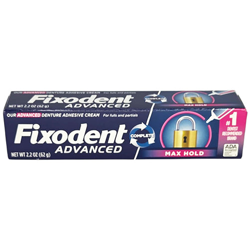 FIXODENT ADVANCED MAX HOLD ADHESIVE 2.2oz (ITEM NUMBER:60148)