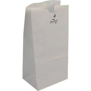 DURO PAPER BAG WHITE 4LB 500CT (ITEM NUMBER: 60281)