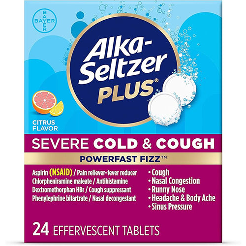 MD/ALKA SELTZER PLUS COLD & COUCH 24S CITRUS (ITEM NUMBER:60348)