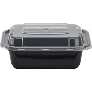 RECTANGLE CONTAINER 12oz MICROWAVE BLK 150 SET (ITEM NUMBER: 60483)