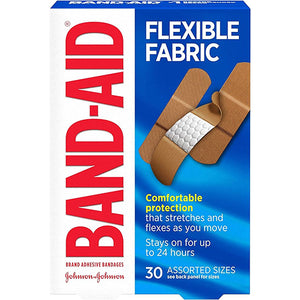 BAND-AID BANDAGES 30CT FLEXIBLE FABRIC (ITEM NUMBER:60501)