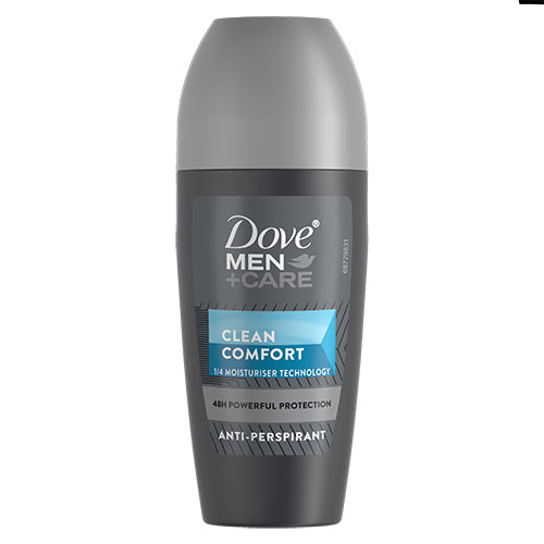 DOVE ROLL-ON DEOD 50ml MEN CLEAN COMFORT (ITEM NUMBER: 60565)