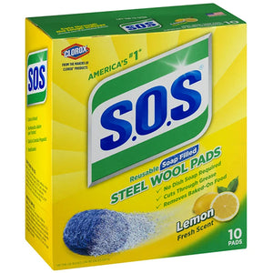 SOS SOAP PAD 10CT LEMON (ITEM NUMBER: 60628)