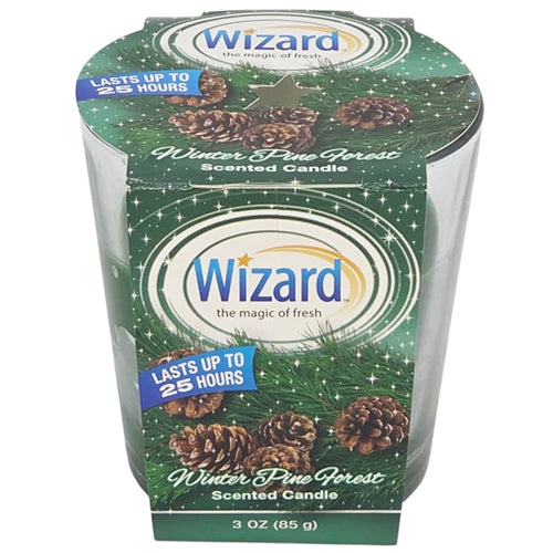 WIZARD SCENTED CANDLE 3oz WINTER PINE FOREST (ITEM NUMBER: 61003)