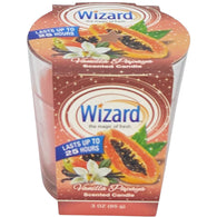 WIZARD SCENTED CANDLE 3oz VANILLA PAPAYA (ITEM NUMBER: 61005)