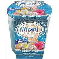 WIZARD SCENTED CANDLE 3oz OCEAN BLOSSOM (ITEM NUMBER: 61011)