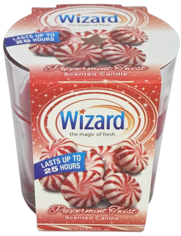 WIZARD SCENTED CANDLE 3oz PEPPERMINT (ITEM NUMBER: 61014)