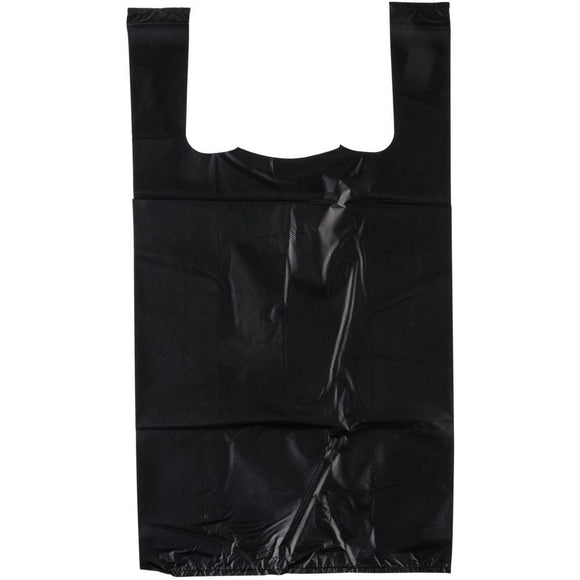 1/8 T-SHIRT PLASTIC BAGS BLACK (ITEM NUMBER: 11248)