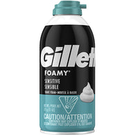 GILLETTE SHAVE FOAM 11oz SENSITIVE (ITEM NUMBER: 62409)