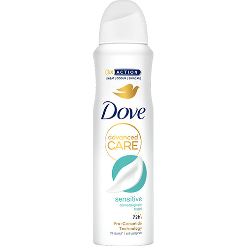 DOVE DEOD SPRAY 150ml SENSITIVE (ITEM NUMBER: 62410)