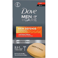 DOVE BAR SOAP 6PK MEN SKIN DEFENSE (ITEM NUMBER: 63006)