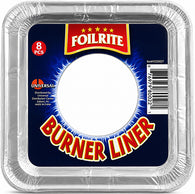 FOIL RITE ALUMINUM SQ GAS BURNER 8PK