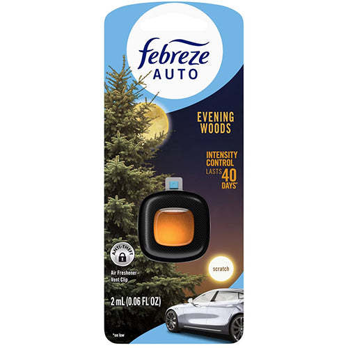 FEBREZE CAR VENT 0.06oz EVENING WOOD (ITEM NUMBER: 64231)